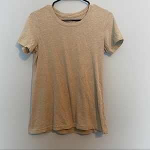 Time and Tru S Beige Round Neck Shirt